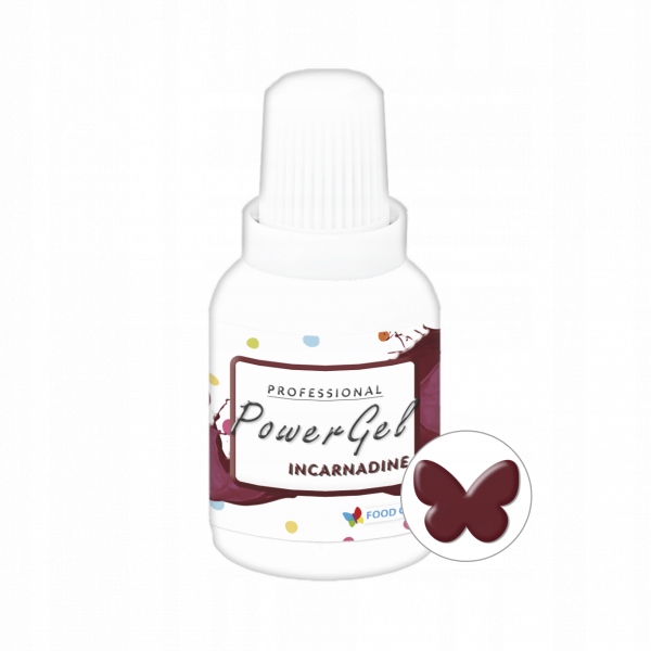 BARWNIK SPOŻYWCZY ŻEL Incarnadine BORDOWY 20g