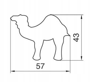 FOREMKA METALOWA DO PIERNIKÓW CIASTEK wielbłąd - 5,7 x 4,3 cm