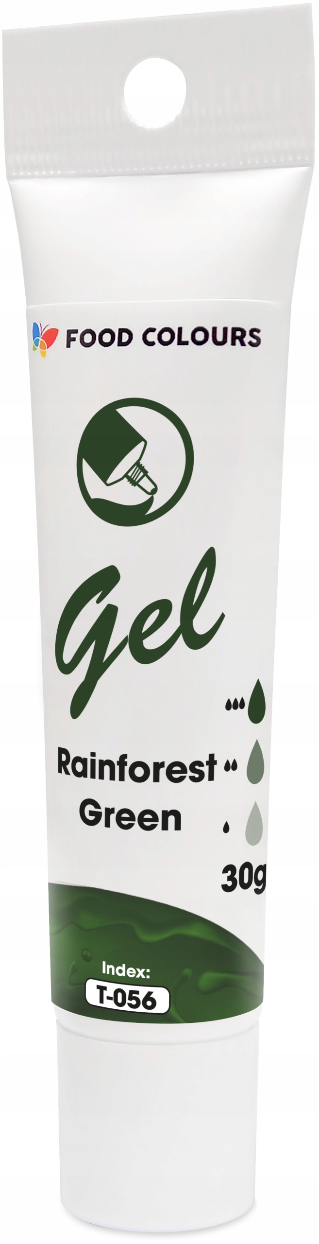 BARWNIK SPOŻYWCZY W ŻELU T-056 Rainforest Green Zielony Leśny 30g