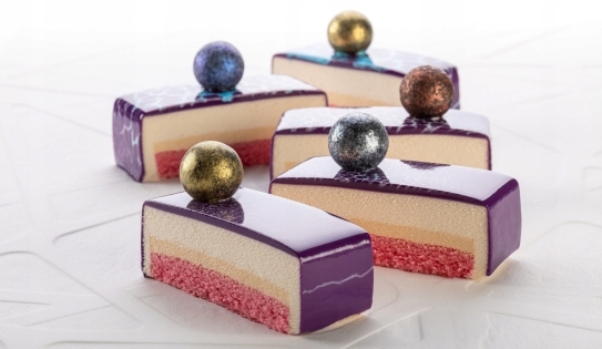 KULE CZEKOLADOWE DEKORACJE czarno-srebrna Perła 4 szt