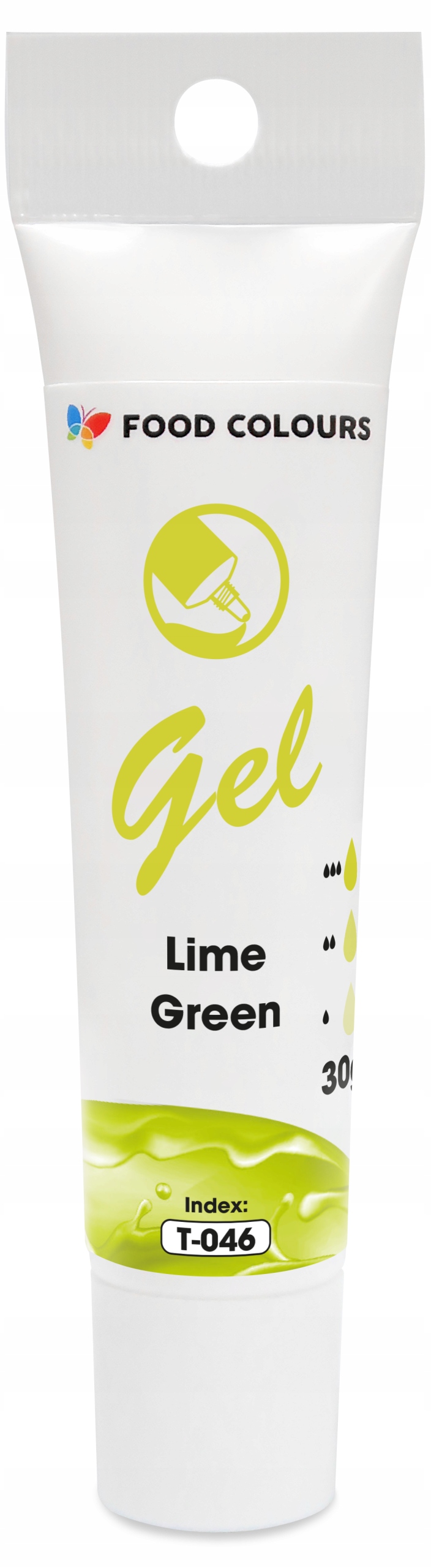 BARWNIK SPOŻYWCZY W ŻELU T-046 Lime Green Zielony Limonkowy 30g