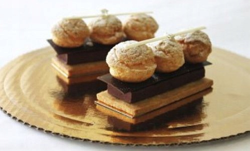 PODKŁAD POD TORT CIASTO - Tektura Falista - 28 cm Złoty T 1szt