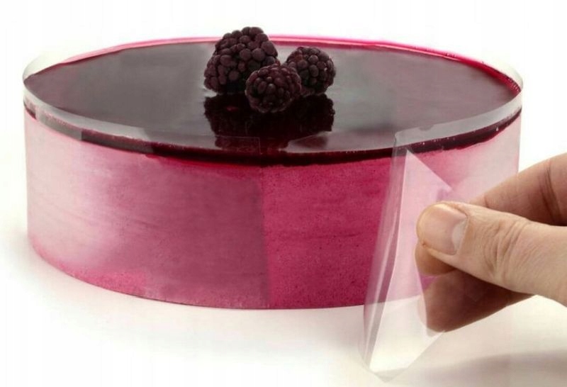 FOLIA RANTOWA PRZEŹROCZYSTA GRUBA do tortów ciast monoporcji 14cm x 10m