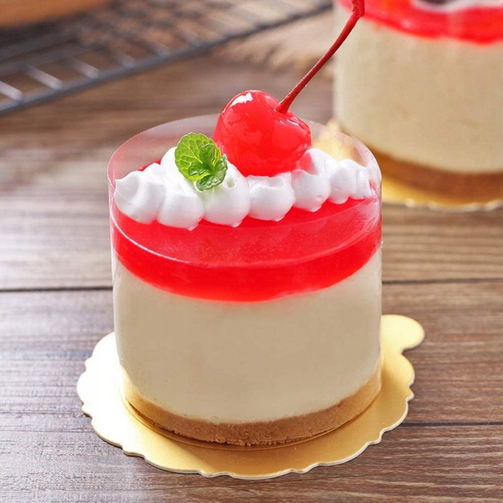 FOLIA RANTOWA PRZEŹROCZYSTA GRUBA do tortów ciast monoporcji 14cm x 10m