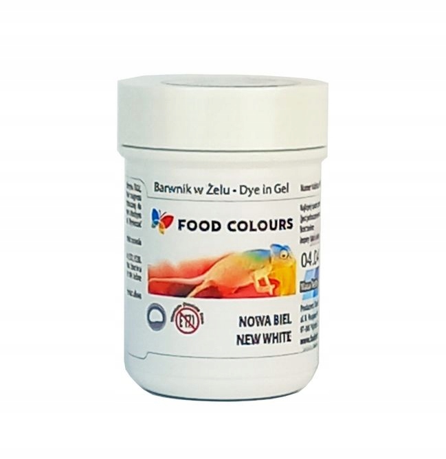 BARWNIK SPOŻYWCZY W ŻELU - 35g - BIAŁY bez E171