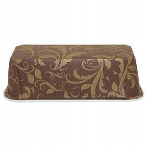 FORMY PAPIEROWE DO PIECZENIA prostokątne Plumpy Złoty Wzór 200x70x65 2szt