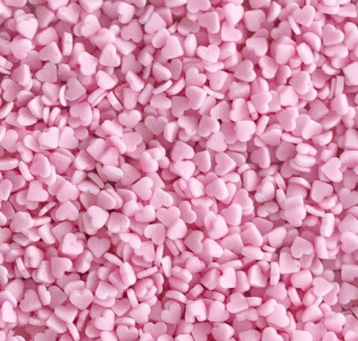 POSYPKA CUKROWA - SERCA SERDUSZKA różowe micro 50g