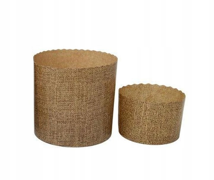 FORMY PAPIEROWE DO PIECZENIA babki Paschy Panettone małe 9x9cm 10szt