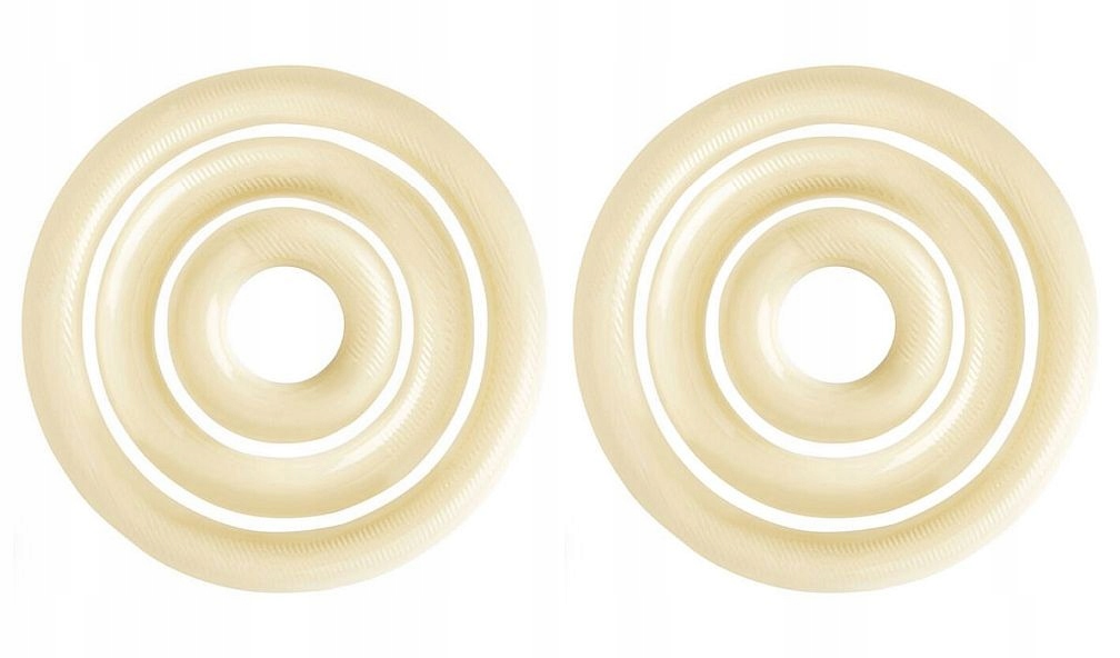 DEKORACJA CZEKOLADOWA - białe kółka 6szt