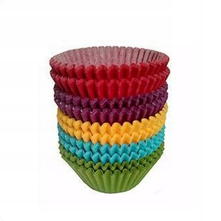 FOREMKI PAPILOTKI do muffinek zestaw 5 kolorów 50x35 mm 100 szt