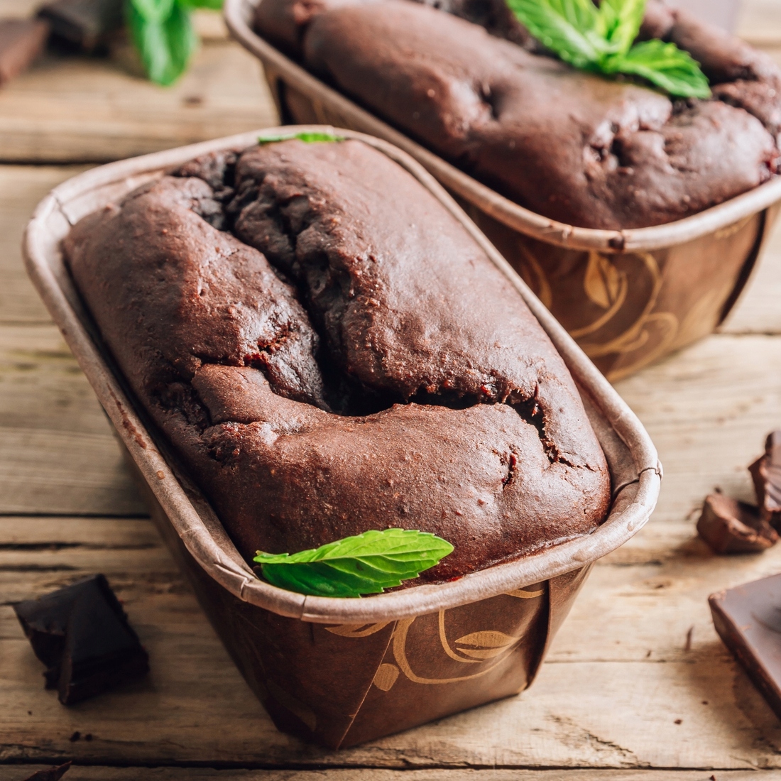 FORMY PAPIEROWE DO PIECZENIA prostokątne Plumpy Złoty Wzór 200x70x65 2szt