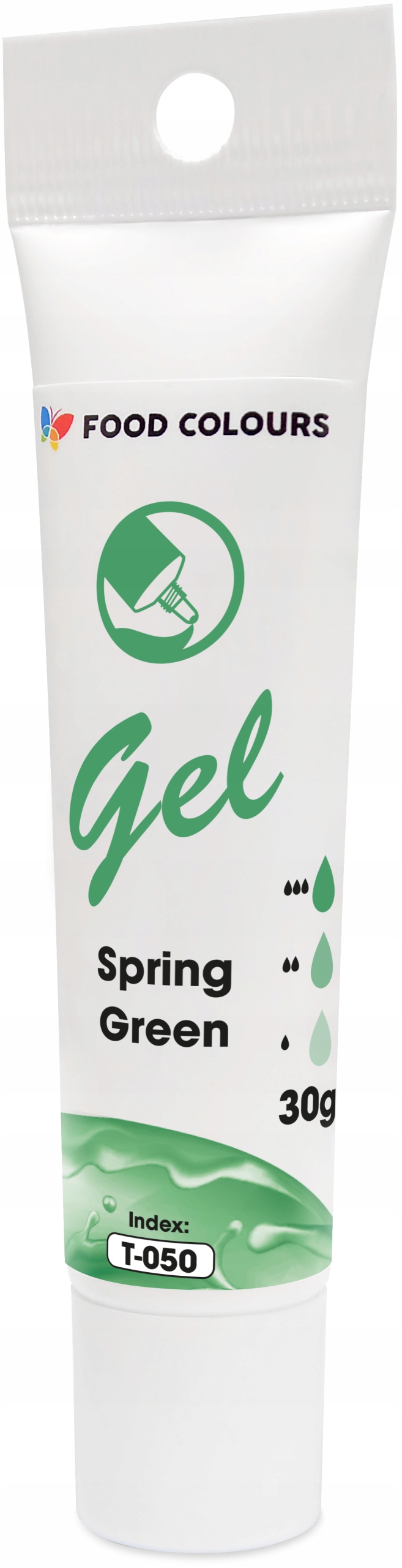 BARWNIK SPOŻYWCZY W ŻELU T-050 Spring Green Zielony Wiosenny 30g