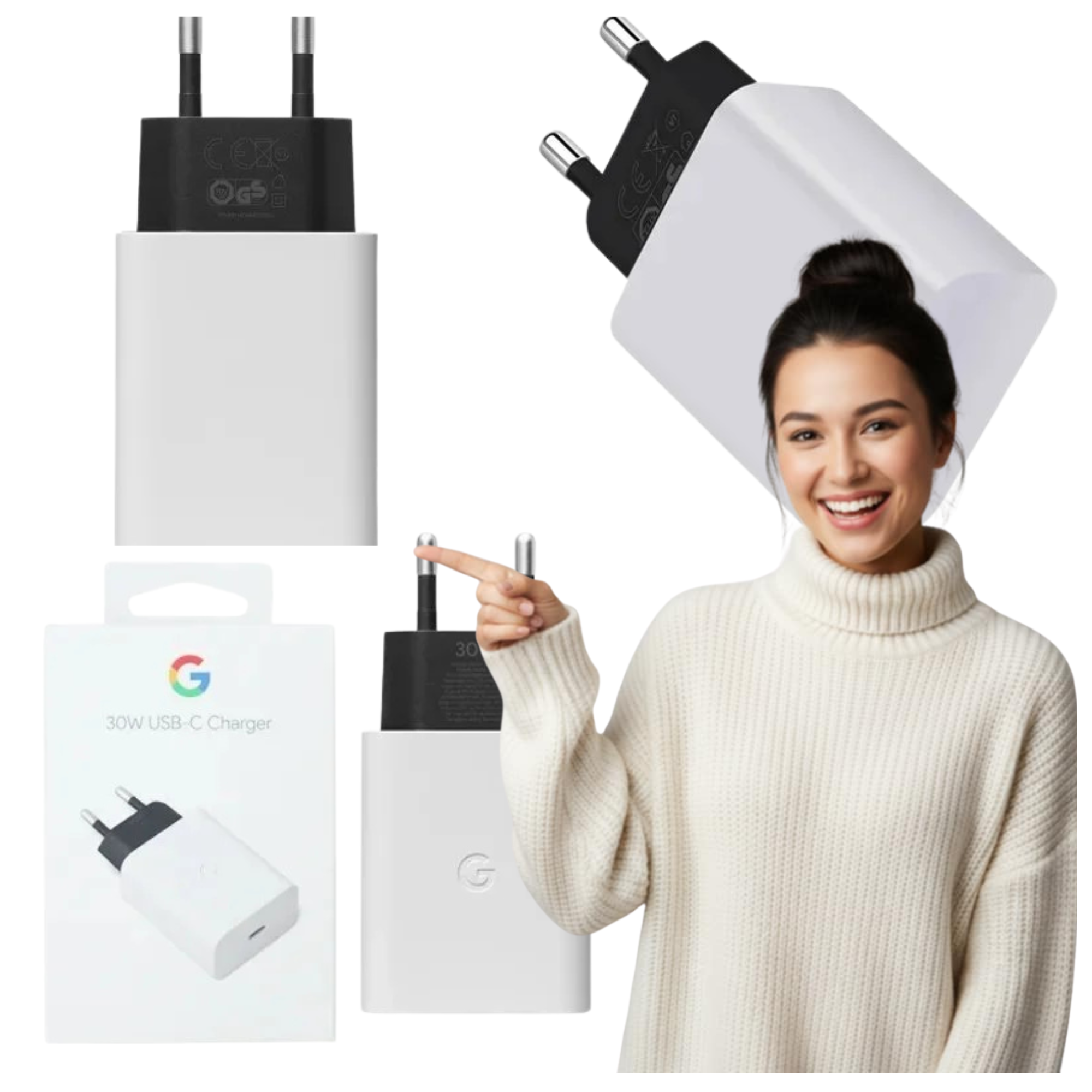 ORYGINALNA ŁADOWARKA GOOGLE 30W FAST CHARGE USB-C