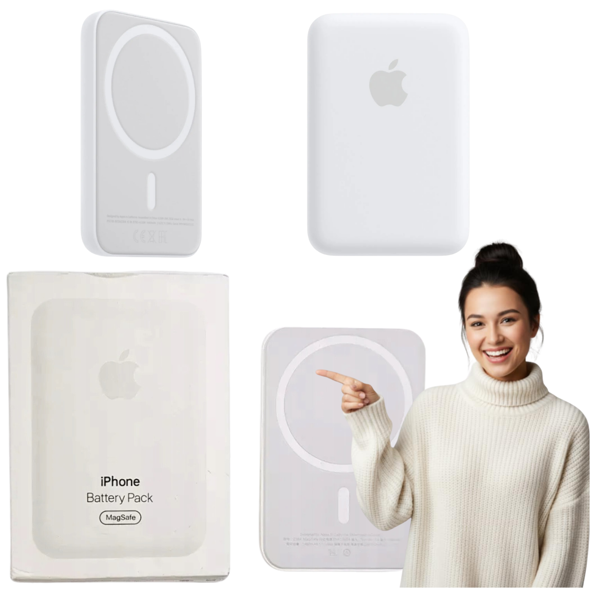 Oryginalny Powerbank Apple MagSafe 5000 mah biały Hit