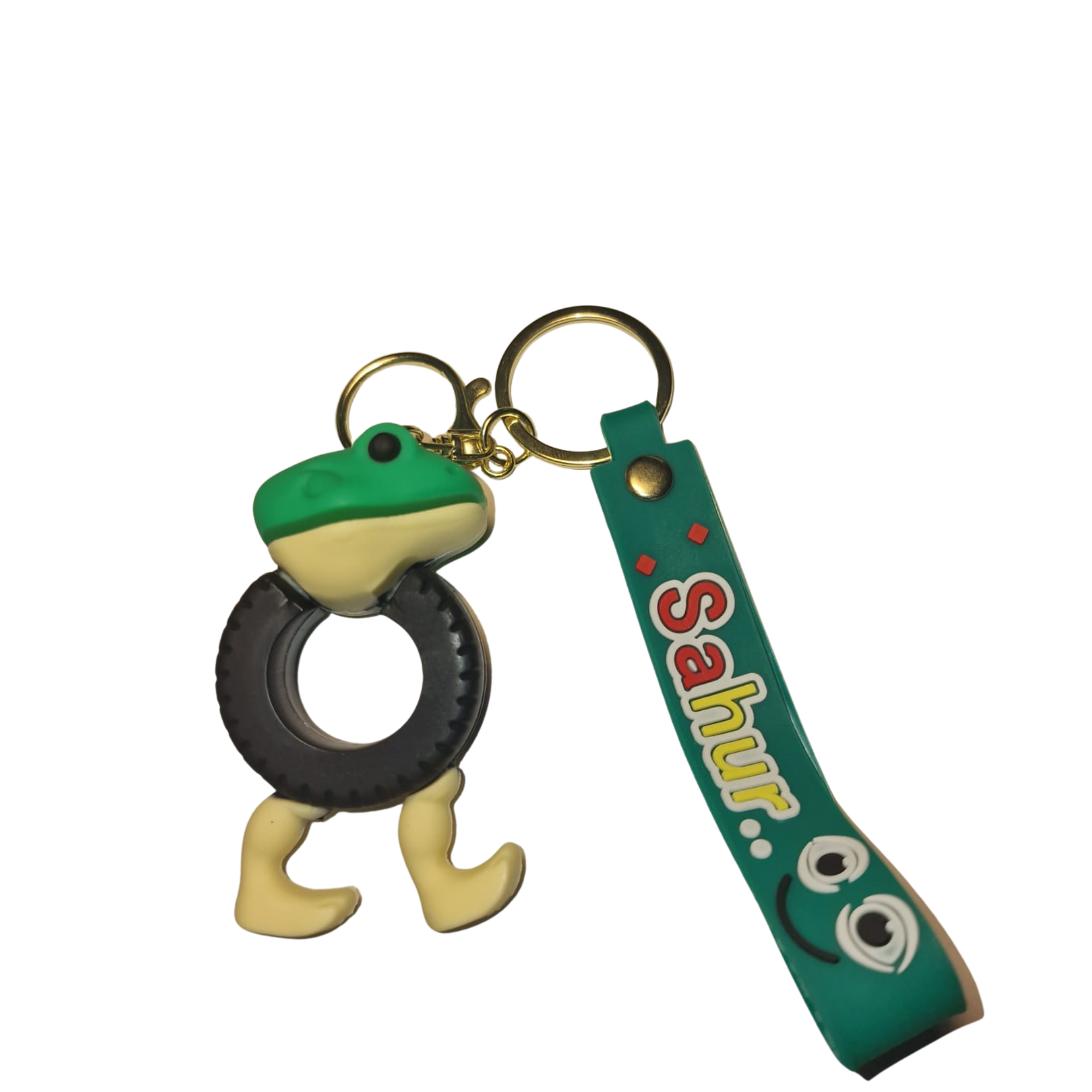 BRELOK ITALIAN BRAIN ROT Boneca Ambalabu – żaba z ciałem opony