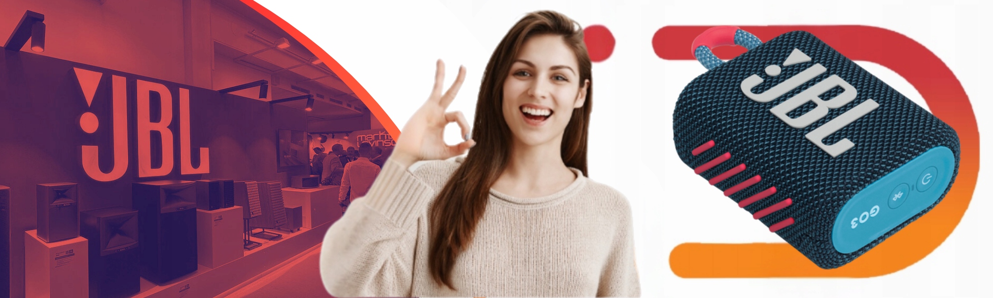 Oryginalny Głośnik przenośny JBL GO 3 ECO Niebiesko pomarańczowy 4,2 W Hit