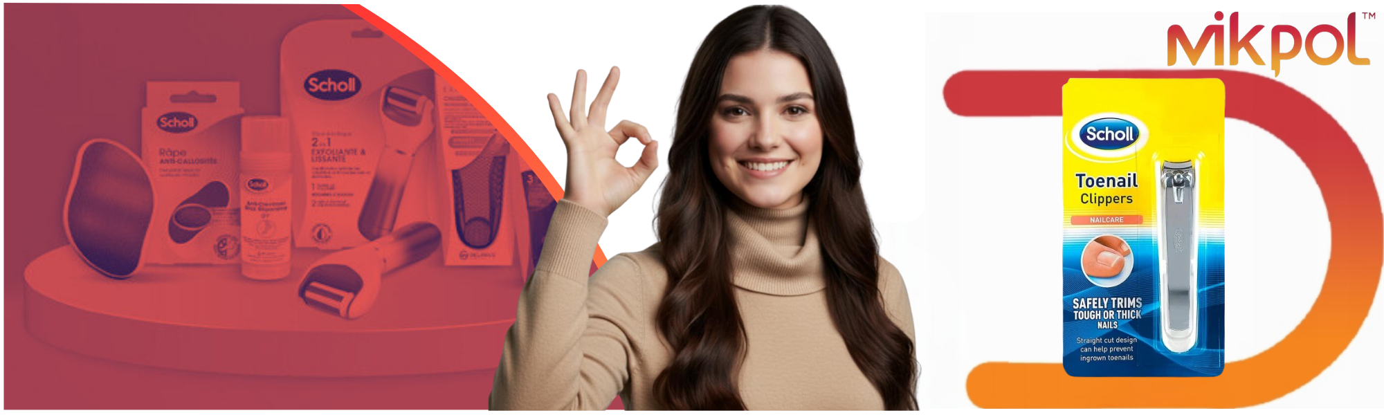 Obcinacz do Paznokci Scholl 14.3 cm z pojemnikiem