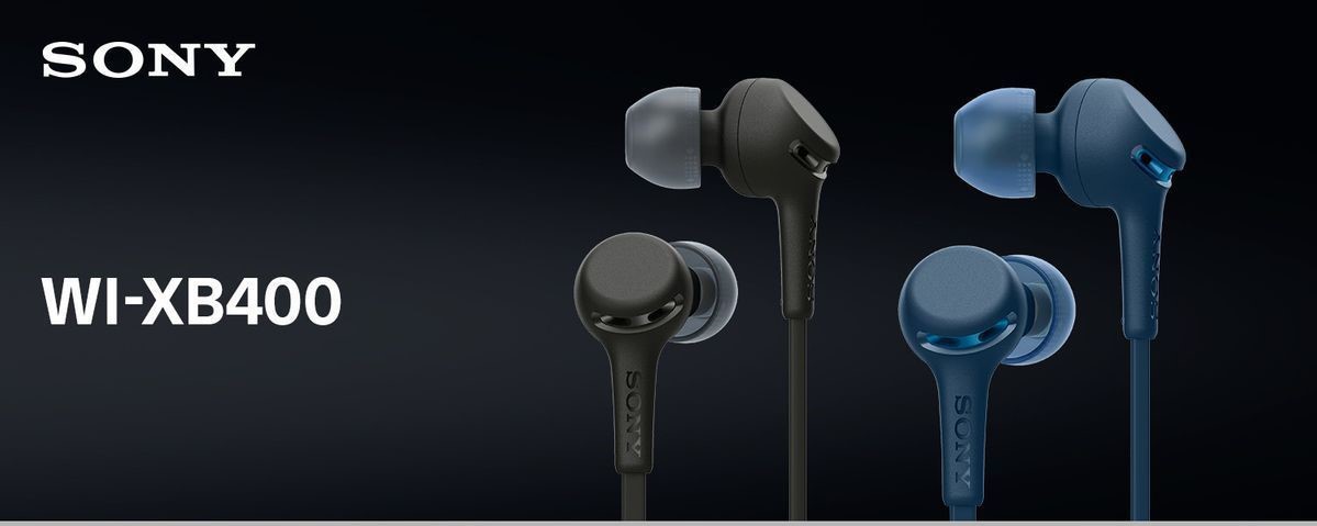 Słuchawki bezprzewodowe dokanałowe Sony WI-XB400 Mega BASS