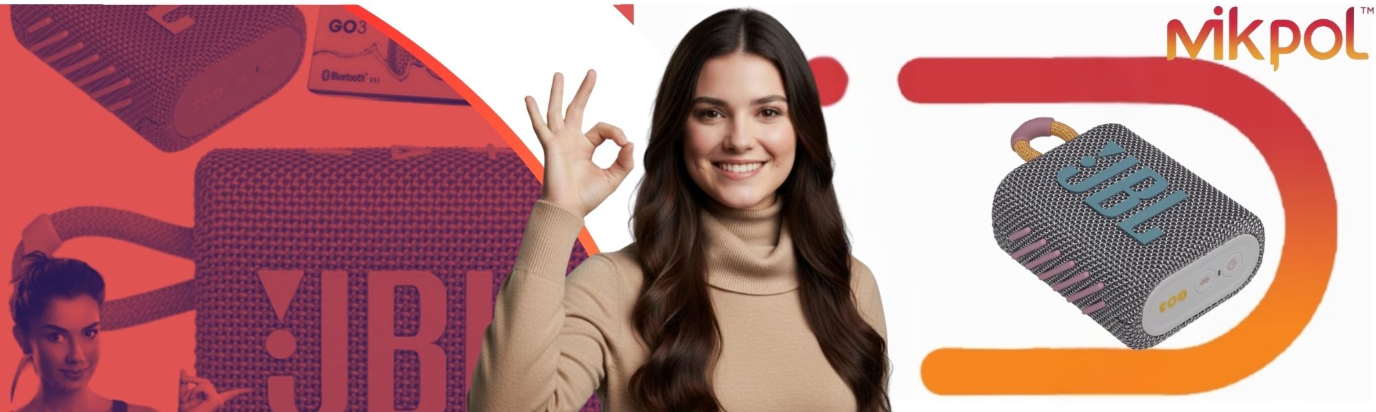 Głośnik przenośny JBL GO 3 ECO Szaro-Różowy 4,2 W