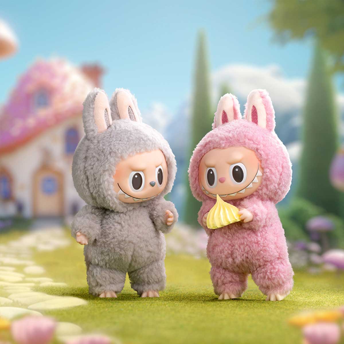 Oryginalne Pop Mart Labubu The Monsters Tasty Macarons Brelok