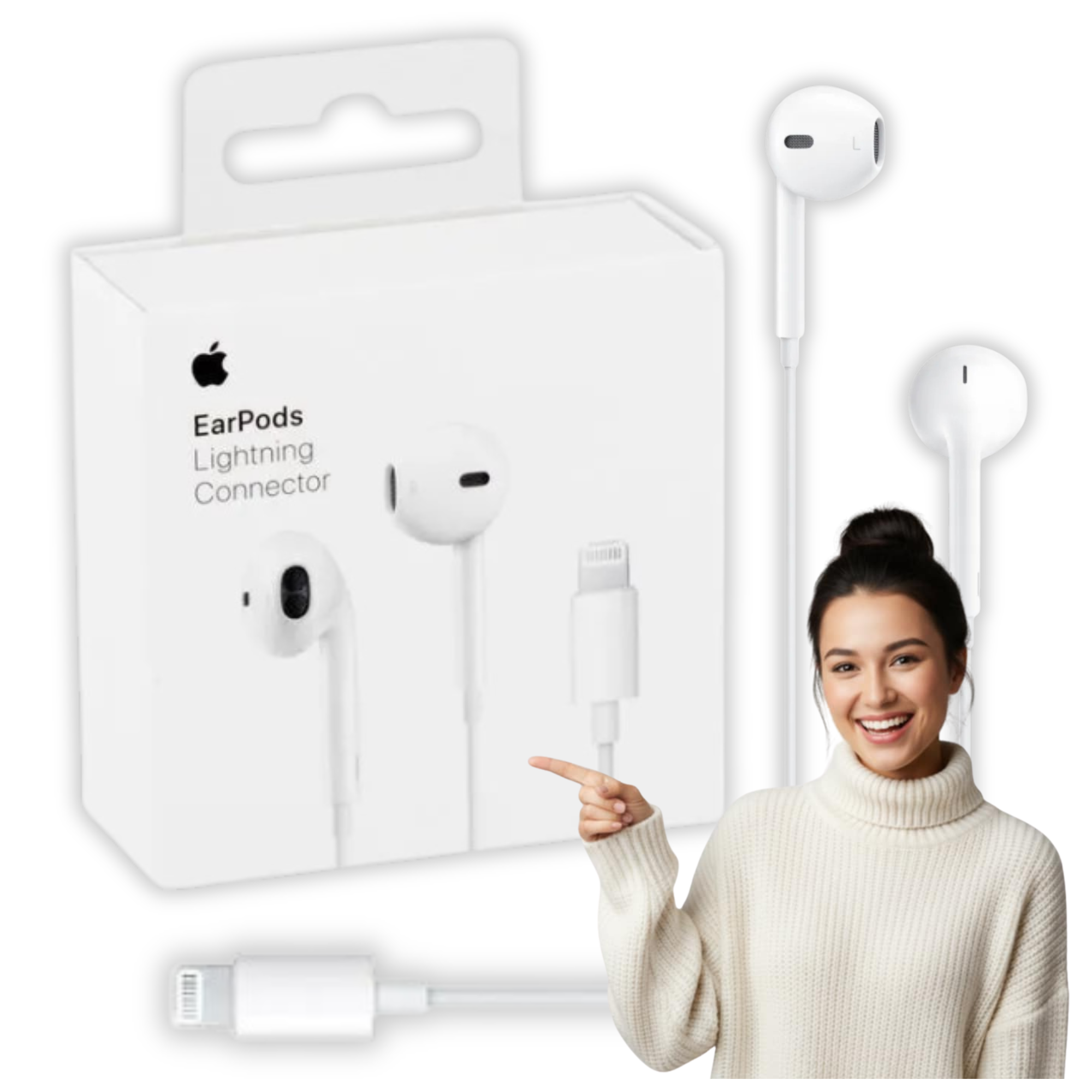 Oryginalne Słuchawki APPLE EarPods ZŁĄCZE LIGHTNING MWTY3ZM/A