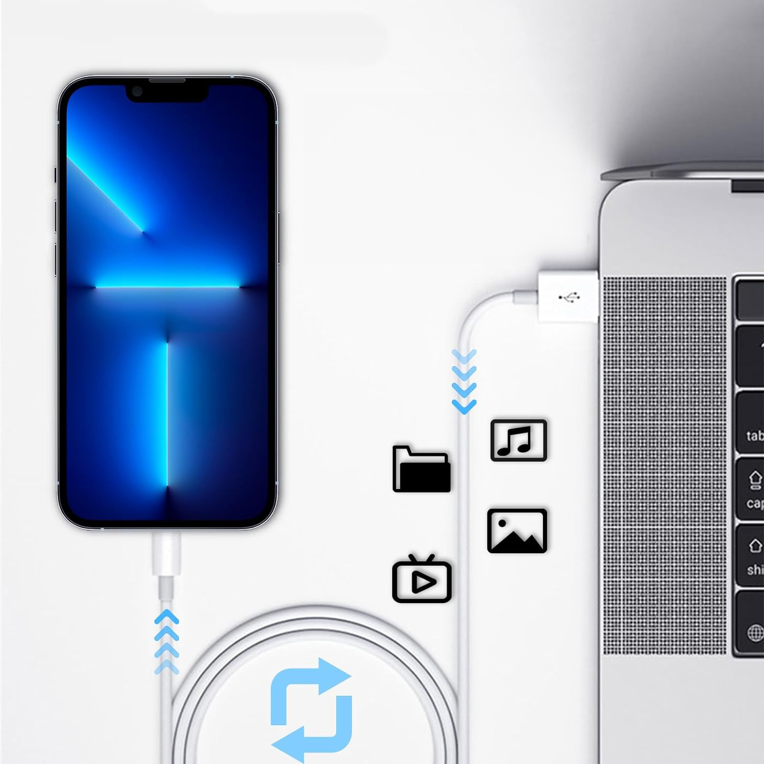 Oryginalny przewód  Apple USB-C - C 60W 1M MacBook iPad iPhone AirPods