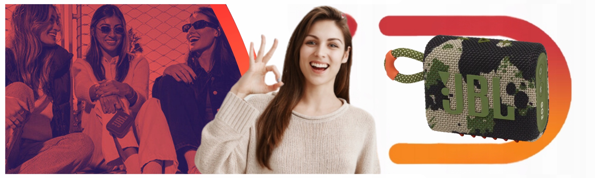 Oryginalny Głośnik przenośny JBL GO 3 moro 4,2 W Hit