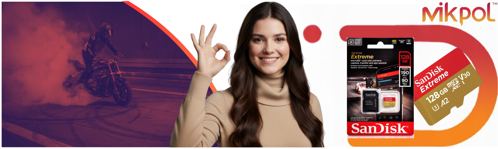 Karta Pamięci SanDisk Extreme 128GB microSD + Adapter SD