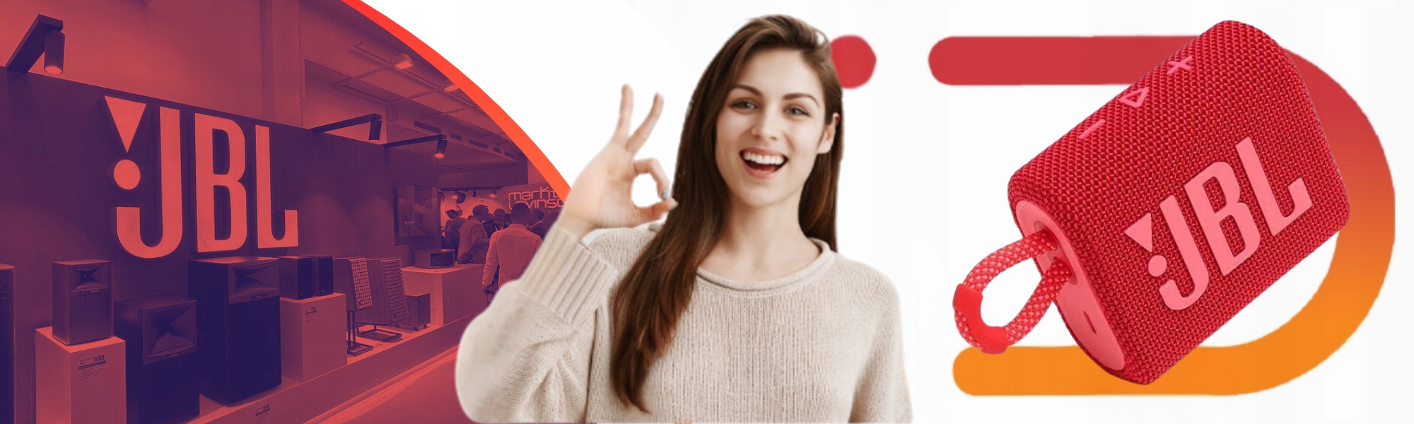 Oryginalny Głośnik przenośny JBL GO 3 czerwony 4,2 W Hit