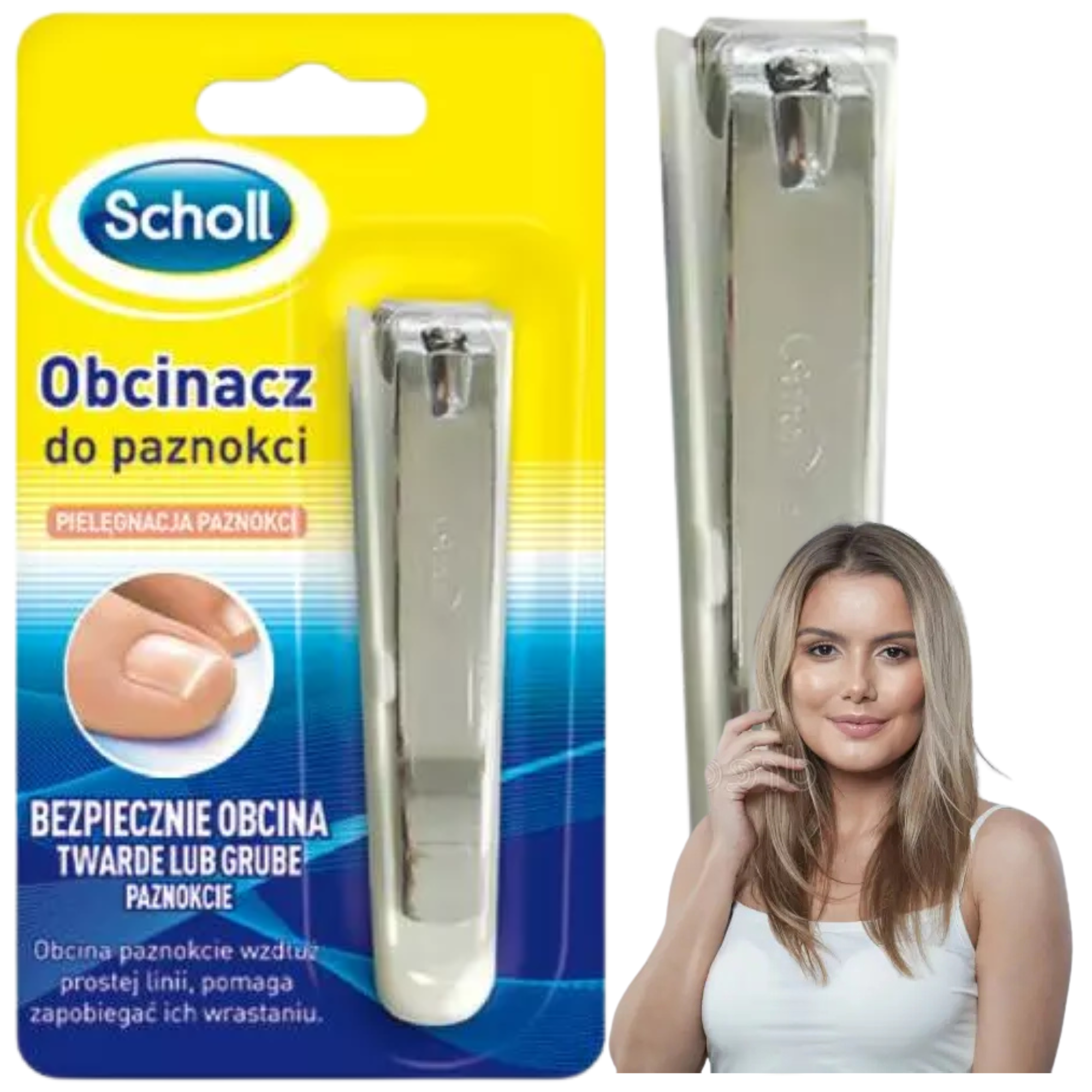 Obcinacz do Paznokci Scholl 14.3 cm z pojemnikiem