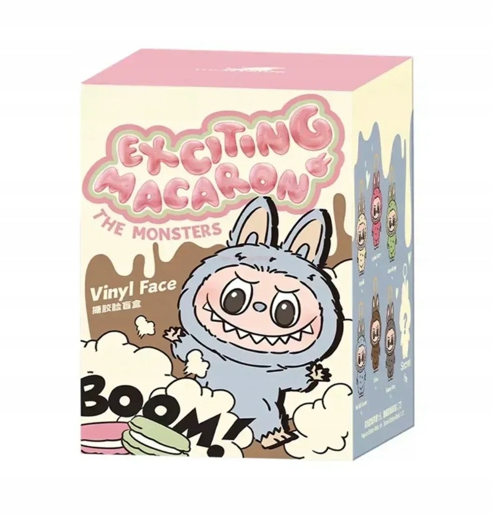 Oryginalne Pop Mart Labubu The Monsters Tasty Macarons Brelok