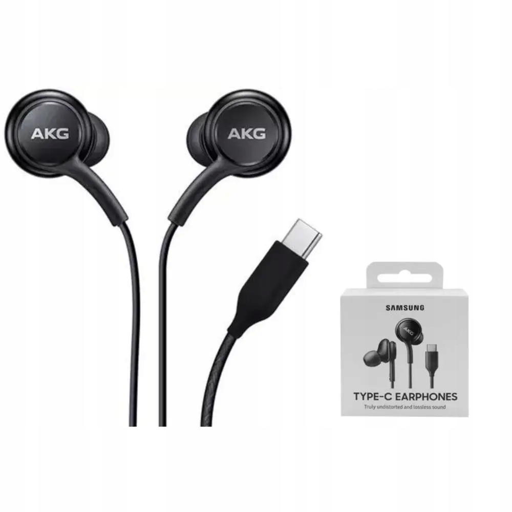 Oryginalne Słuchawki Samsung by AKG l USB-C Typ C Czarne