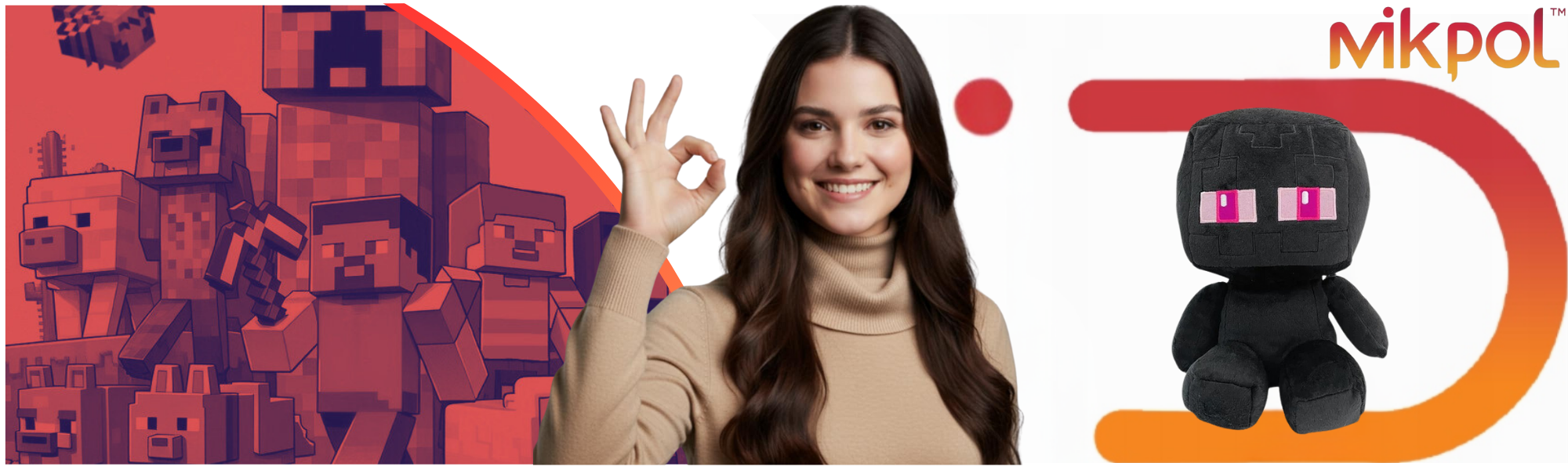 Maskotka Baby Enderman Fat 20 cm Minecraft