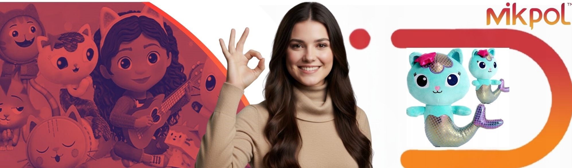 MASKOTKA PLUSZAK PRZYTULAK SYRENKOTKA GABI 25 CM