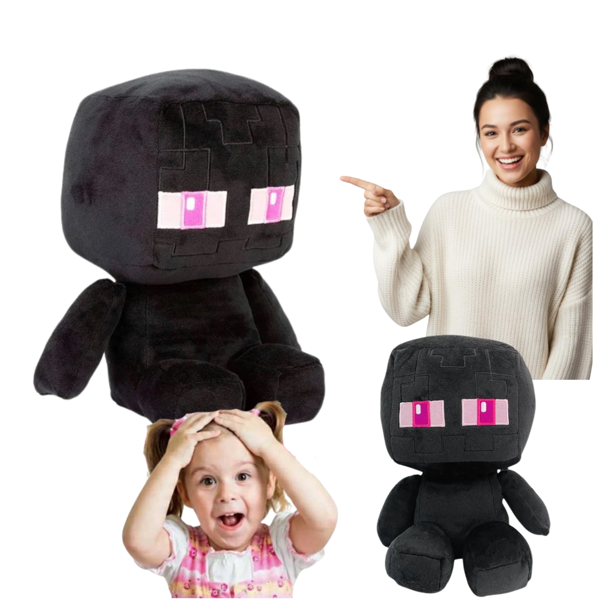 Maskotka Baby Enderman Fat 20 cm Minecraft