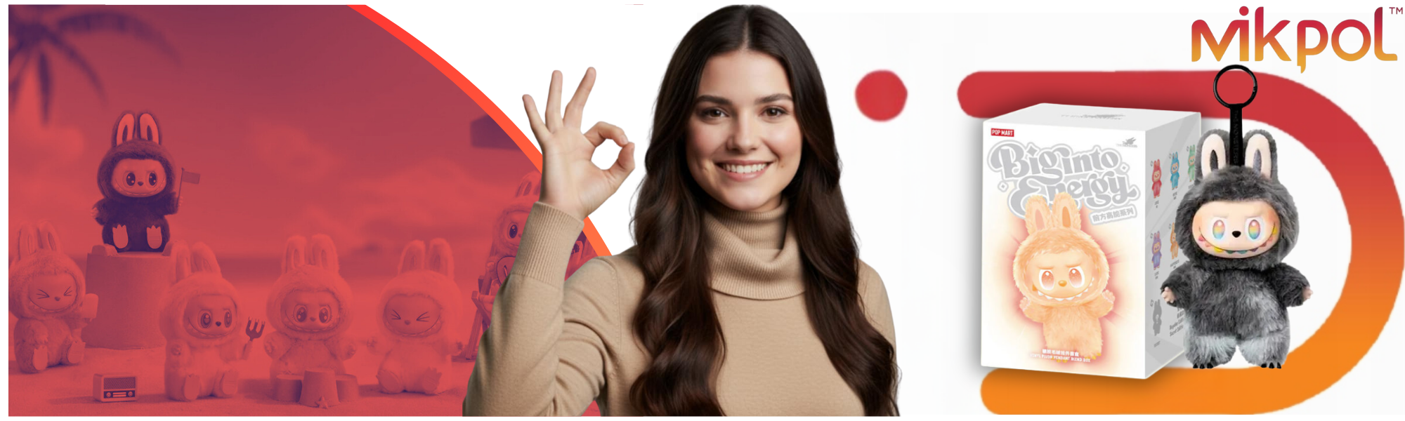 Zawieszka pluszowa POP MART The Monsters Labubu Big Into Energy 15 cm