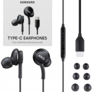 Oryginalne Słuchawki Samsung by AKG l USB-C Typ C Czarne