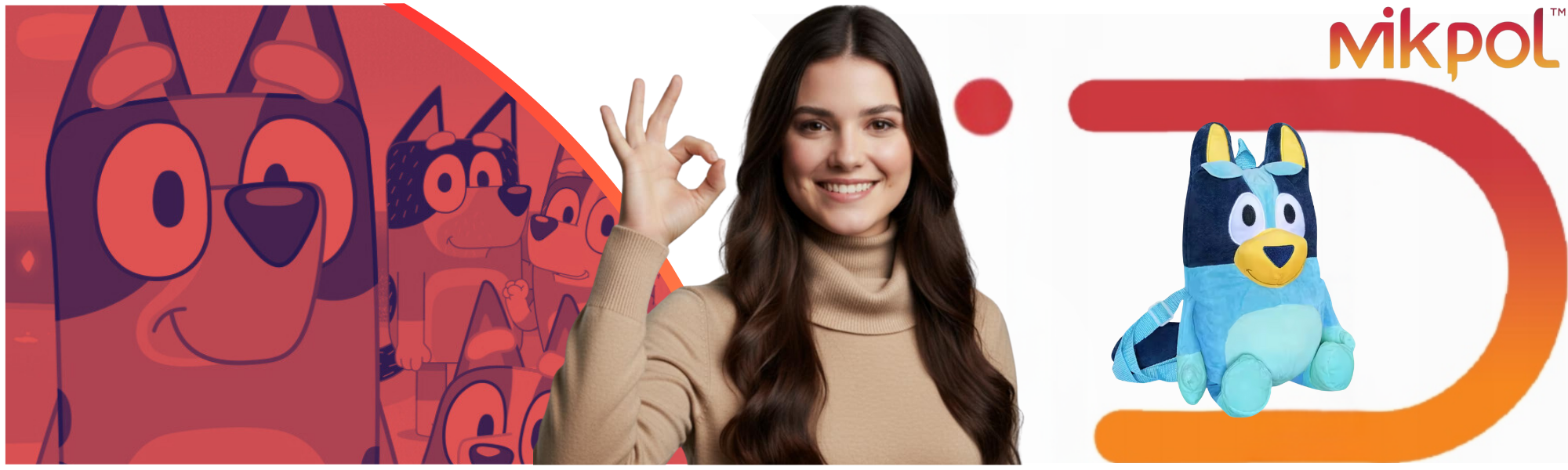 BLUEY – Pluszowy Plecak dla Dzieci | Idealny do Przedszkola