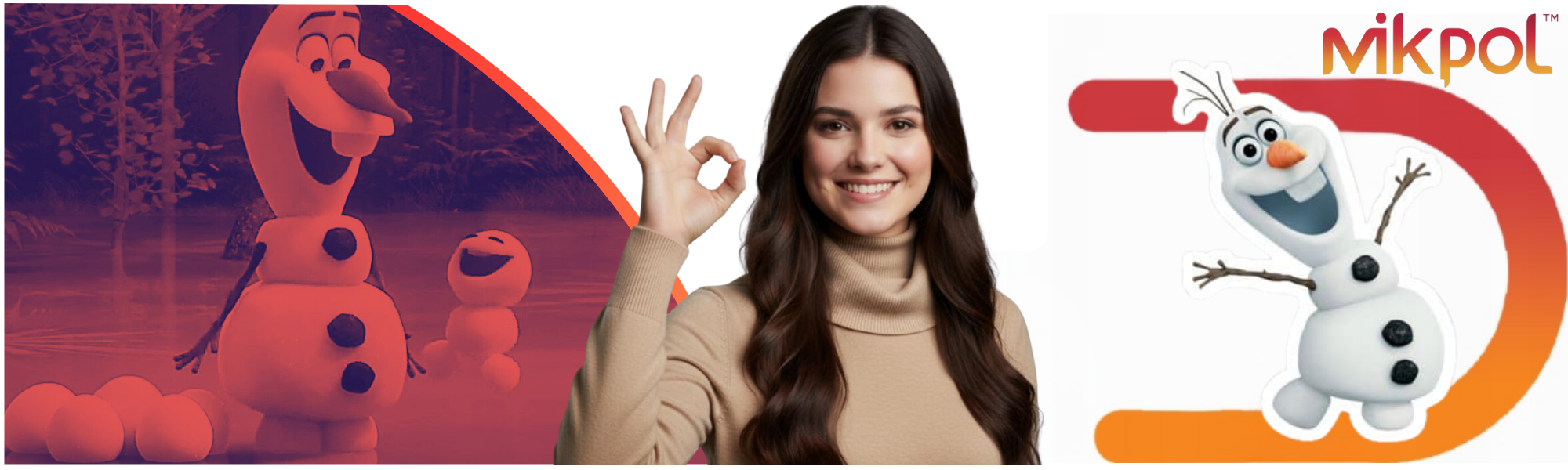 MASKOTKA OLAF BAŁWAN FROZEN KRAINA LODU PLUSZAK 30 cm