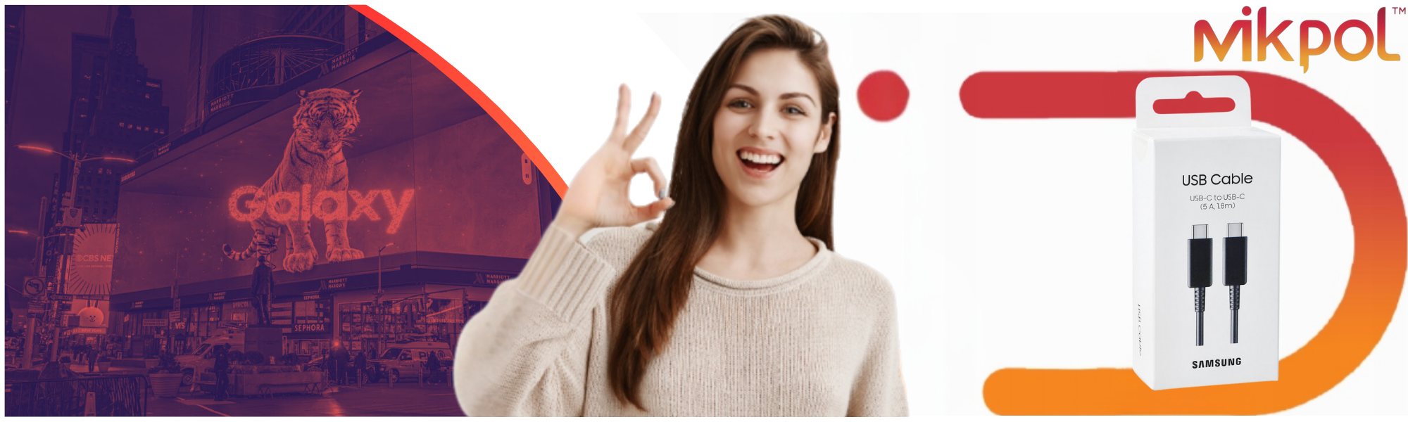 Oryginalny Kabel USB-C 5A 100cm SAMSUNG Galaxy Ultra Charging Czarny