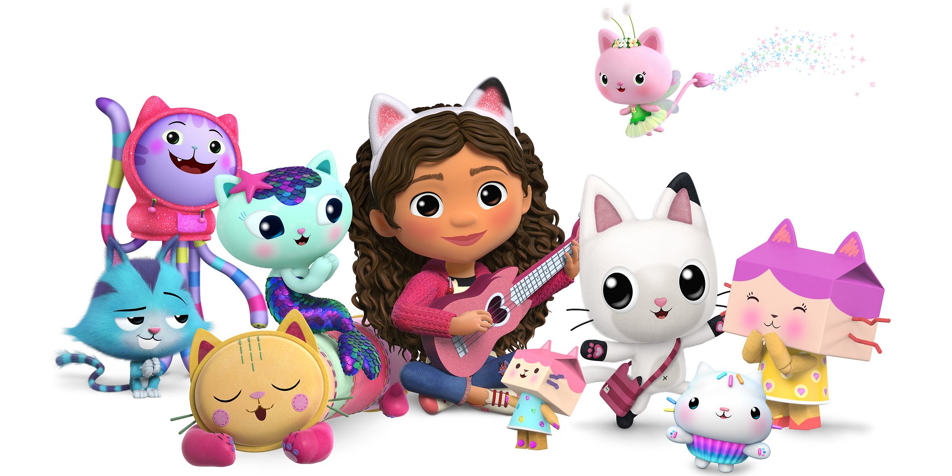 MASKOTKA PLUSZAK PRZYTULAK SYRENKOTKA GABI 25 CM