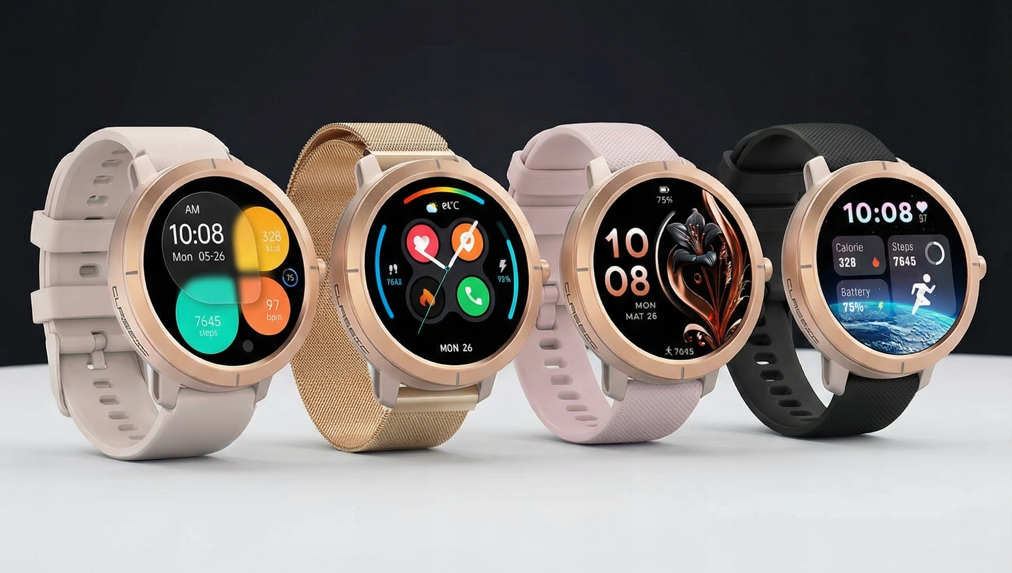 SMARTWATCH Premium Gold M4 PL Menu AMOLED Hit