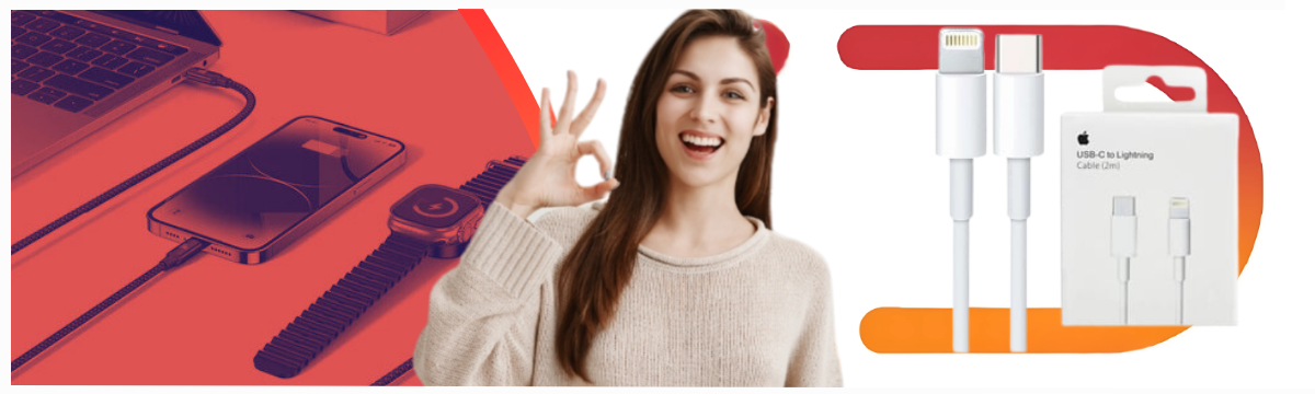 Kabel Przewód Oryginalny Apple USB-C - Lightning 2M