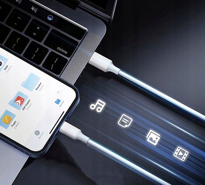 Kabel Przewód Oryginalny Apple USB-C - Lightning 2M