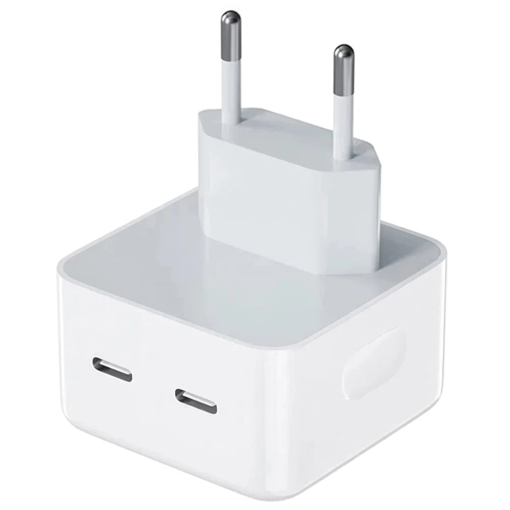 Ładowarka Sieciowa Szybka (35W) Apple do iPhone, iPad, MacBook 2 X USB-C