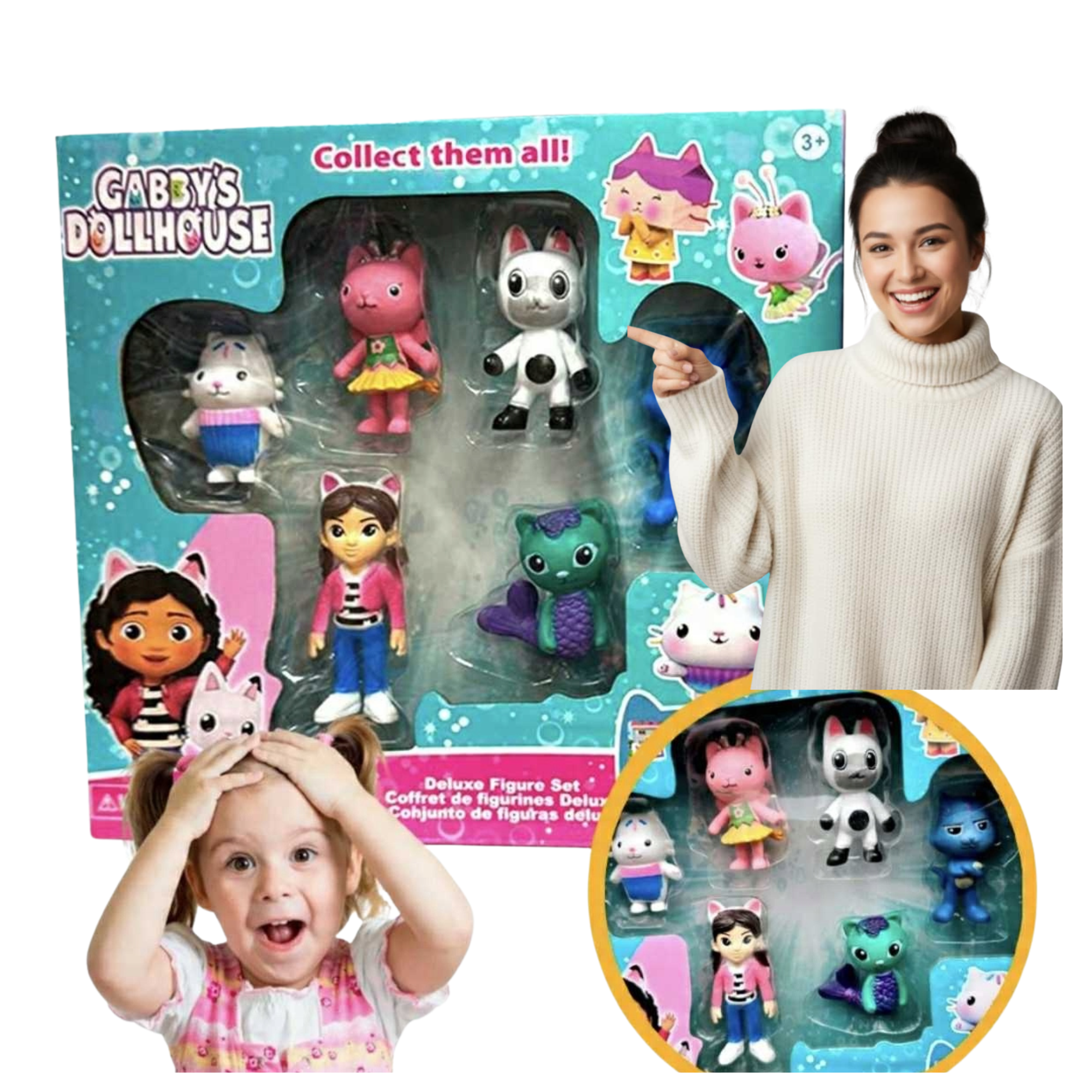 ZESTAW FIGUREK DOMEK GABI 6 SZT