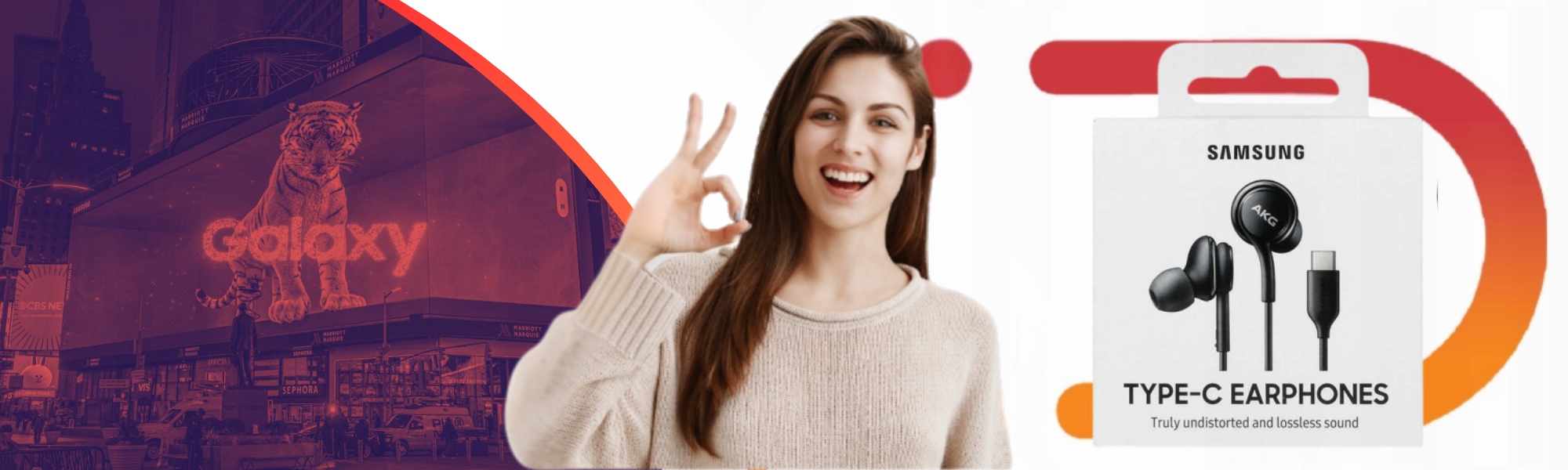 Oryginalne Słuchawki Samsung by AKG l USB-C Typ C Czarne