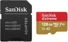 Karta Pamięci SanDisk Extreme 128GB microSD + Adapter SD