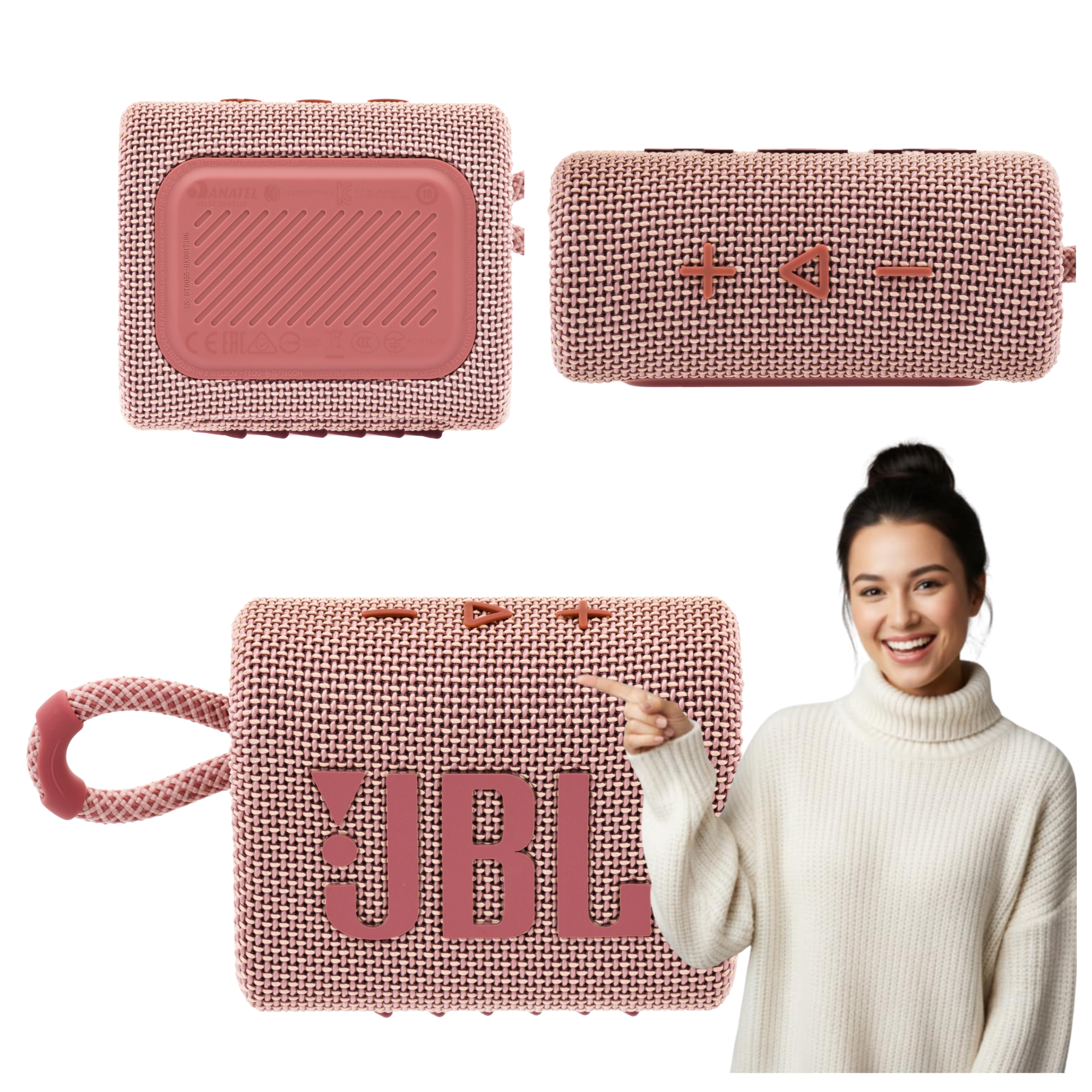 Głośnik przenośny JBL GO 3 Różowy 4,2 W