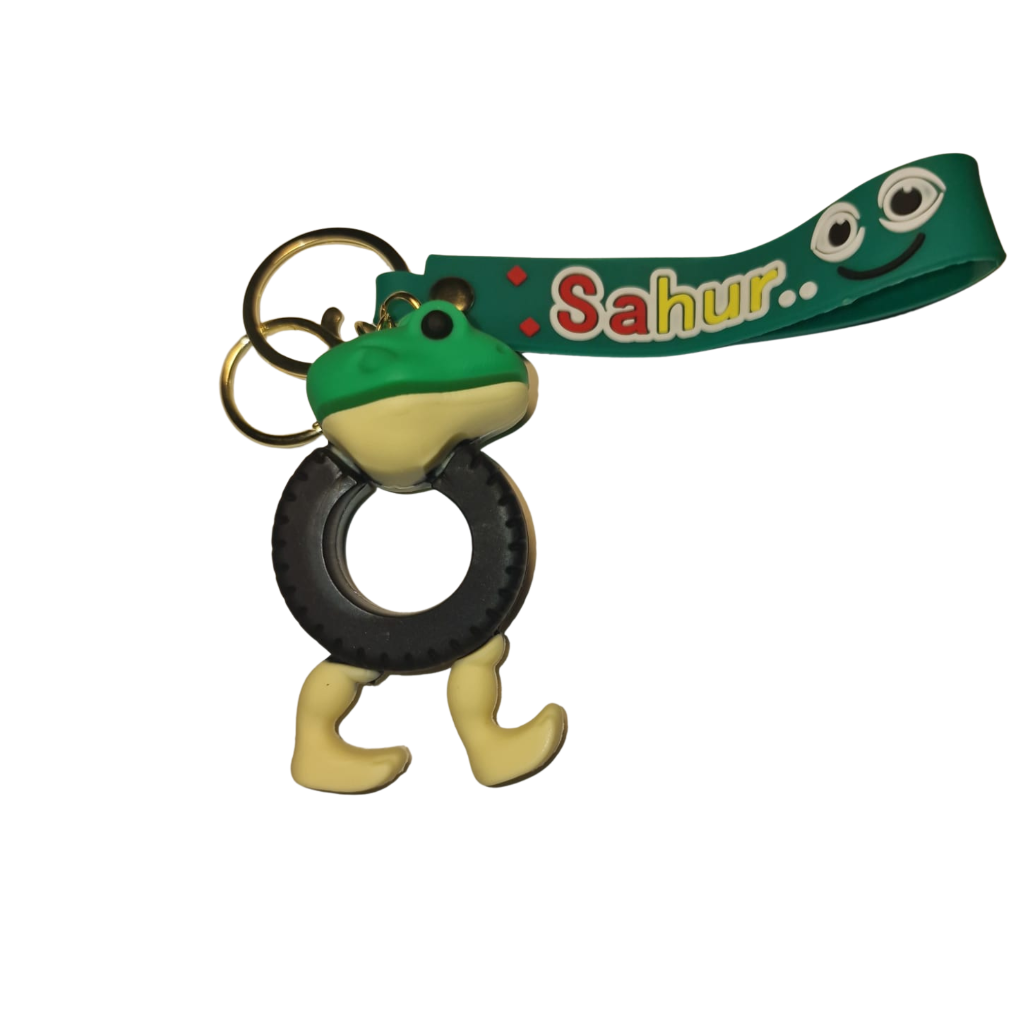 BRELOK ITALIAN BRAIN ROT Boneca Ambalabu – żaba z ciałem opony